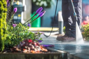 Jardin avec asphalte ( Aménagement paysager Laval ) - Entrepreneur général